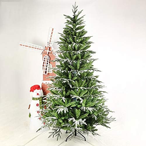 DULPLAY 6.8 Ft Prémium Mesterséges karácsonyfa Hó Özönlöttek Csuklós Érzem-Igazi Tömör Fém Lábak a világítás ki van kapcsolva az Ünnepi