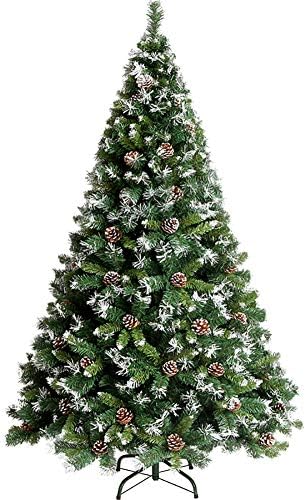 DULPLAY 6.8 Ft Prémium Mesterséges karácsonyfa,a fenyőtoboz Lucfenyő Csuklós Szilárd Fém Lábak Környezetbarát Kivilágítatlan Ünnepi Dekoráció-Zöld
