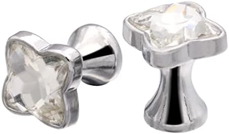 MUMIAO 10 Csomag Mini négylevelű Kristály Kabinet Gombok Gyémánt Alakú Fiókban Húzza a Dekoratív Ékszer Doboz Komód Konyha Szekrény Szekrény