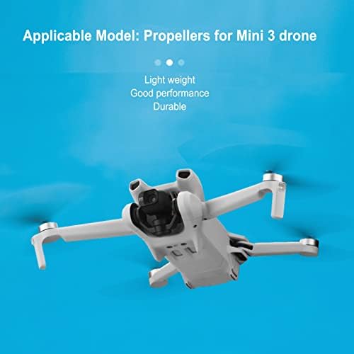 GLOGLOW Drón Pengék, Drón Tartozékok Rugalmas PC Drón Propellerek Nagy Merevség Mini 3 (Narancssárga Edge)