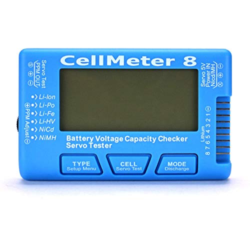 SoloGood RC CellMeter 8 Digitális Akkumulátor Kapacitás Ellenőrző Lipo Akkumulátor Feszültség Teszter LiPo Élet Li-ion-NiMH Nicd Cella