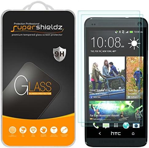 (2 Csomag) Supershieldz Célja a HTC One M7-es Edzett Üveg kijelző Védő fólia, Anti Karcolás, Buborék Mentes