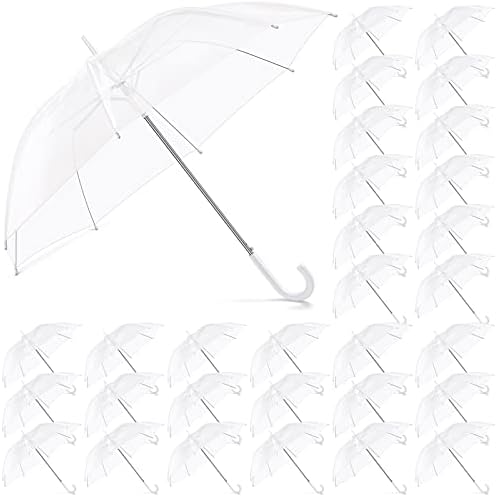 Fabbay 48 Db Esküvői Esernyő Eső Auto Nyitva Esküvői Stílus Bot, Esernyő a J Horog Kezelni a Nagy Lombkorona a Nők, a Férfiak a násznép Szabadtéri
