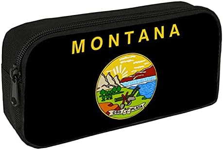 FunnyStar Zászló Montana Nagy Kapacitású tolltartó 2 Réteg Ceruza Tasakot Asztal Szervező Női Kozmetikai táska