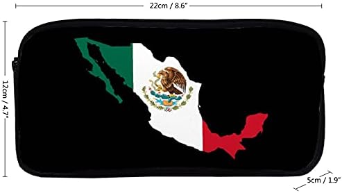 FunnyStar Mexikói Zászló Nagy Kapacitású tolltartó 2 Réteg Ceruza Tasakot Asztal Szervező Női Kozmetikai táska