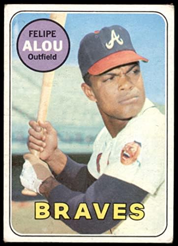 1969 Topps 300 Felipe Alou Atlanta Braves (Baseball Kártya) GD+ Bátrabbak