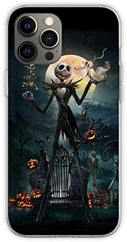 Xovive Klasszikus A Rémálom Jack-Tervező Halloween Telefon Esetében Kompatibilis az iPhone 13 Pro Max Karácsony Előtt Skellington Nyomtatás