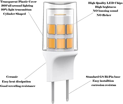 G8-LED Izzók 20W Csere GE Mikrohullámú sütő 120 Meleg Fehér 3000K 50W Egyenértékű T4 G8-Bázis Halogén LED Izzó Csere a Pult Alatt Alatt-Kabinet