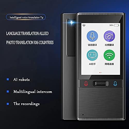 ZLXDP T9 Offline Hordozható Intelligens Hang Fordító, több nyelven Beszélő Azonnali Fordító Üzleti Utazási Fordítás Gép (Szín : Rose Gold)