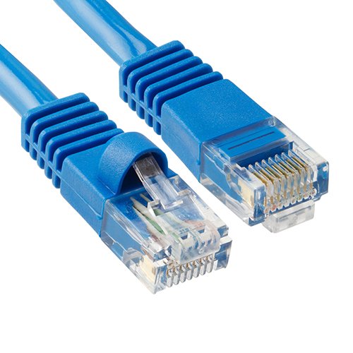Cat5e RJ45 Patch Ethernet LAN Hálózati Kábel – 7 ft Kék Szín