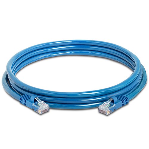 Cmple – Cat5e Hálózati Ethernet Kábel Snagless Öntött Boot – Kék – 7 láb