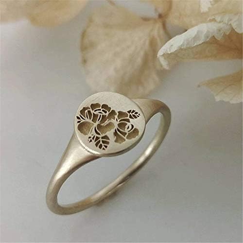 Lánc Csörög a Nők Jelmez Gyűrűk Tizenéves Gyűrű Trend Arany Ajándék Retro Fém Divat Gyűrű Geometriai Virág, Ékszerek