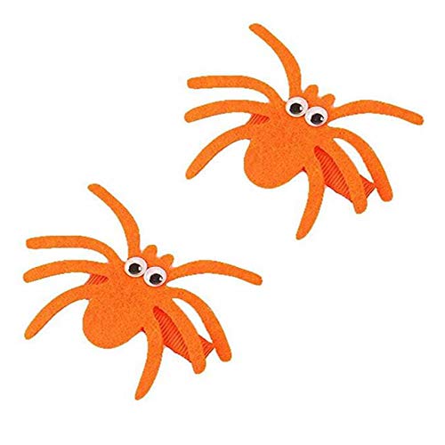 VEICOSTT Halloween Pók Haj Klipek Haj Kiegészítők Baba Lányok ZFJ14 (Narancssárga)