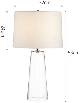 SXNBH Egyszerű, Átlátszó Üveg asztali Lámpa Nappali Hálószoba lakberendezési Állvány, asztali Lámpa, Led Lámpatestek