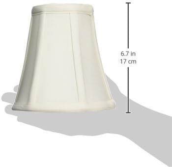 Királyi Minták Igaz Bell lámpaernyőt, Fehér, 3,5 x 6 x 6.25, Kerek Klip