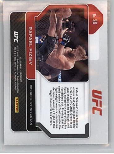2022 Panini Prizm UFC 98 Rafael Fiziev RC Újonc Kártya Hivatalos MMA Trading Card Nyers (NM vagy Jobb) Feltétel
