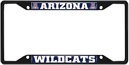 FANMATS 31243 Arizona Wildcats Fém Rendszámtábla Keret, Fekete Kivitelben