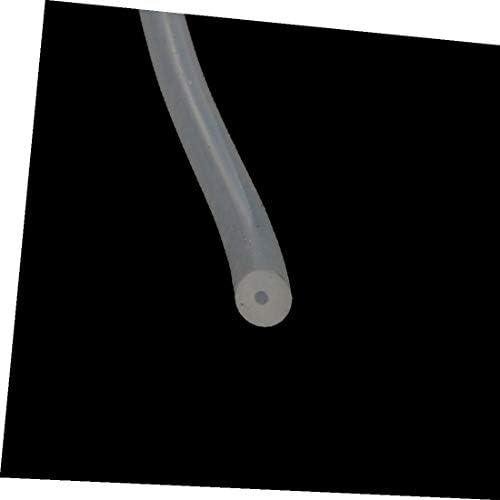 X-mosás ragályos 0,8 mm x 4 mm Magas hőmérsékletű Ellenálló Szilikon Gumi Cső, Tömlő Cső Tiszta 5Meters Hosszú(0,8 mm x 4 mm-es tubo de manguera