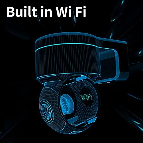 Vanvision Biztonsági Kamera Kültéri HD Smart Security Kamera Vezeték nélküli WiFi 355° PTZ, Színes éjjellátó, 2-utas Beszélni