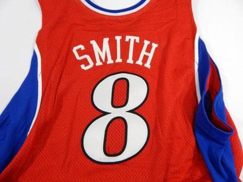 2006-07 Philadelphia 76ers Joe Smith 8 Játék Kiadott Piros Mez 52 894 - NBA Játék Használt