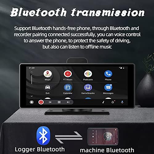 10 Autó Rádió Sztereó érintőképernyő Bluetooth Multimédia-Lejátszó, Vezeték nélküli Apple CarPlay Android 64 gb-os SD Kártya, WiFi/AM/FM/Mirror