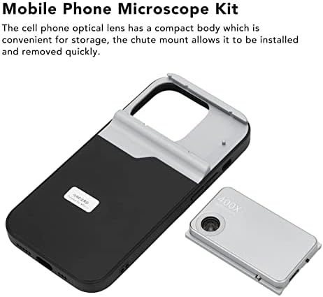 Telefon Makró Objektív, 400X HD Mini Zsebében Mikroszkóp LED, All Inclusive Design Telefon Objektív kiegészítőt, a Iphone14 Pro