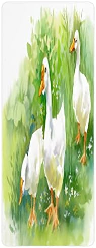 Akvarell Állat a Kacsa Jóga Szőnyeg Összecsukható Utazási Fitness & Exercise Matrac Összecsukható Jóga Szőnyeg Minden Típusú Jóga, Pilates &