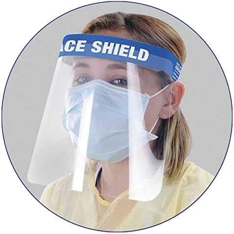 Beistle 4 Darab Deluxe Egyértelmű Biztonsági arcvédők-Made in USA-Áttetsző, Könnyű Műanyag Biztonsági Napellenző, Kényelmes