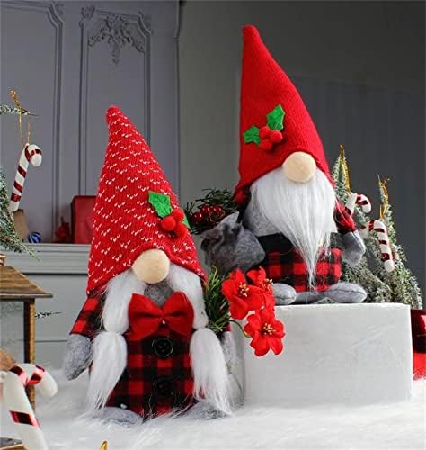Törpék Harisnya Vállfák a Kandalló Készlet 2 Karácsonyi Harisnya Jogosultja Harisnya Horgok Kandalló Fél Karácsonyi Gnome Dekoráció (Gnome-1)