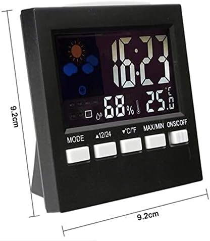 LMMDDP Színes LCD Digitális Ébresztő Óra Hőmérséklet Páratartalom hangvezérlés Szundi Ideje Éjszakai Fény Időjárás-Előrejelzés