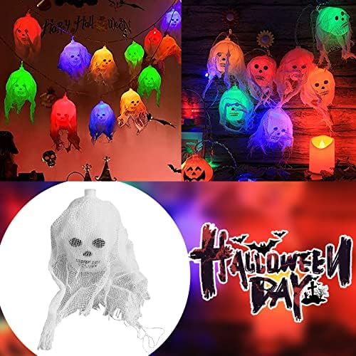 Halloween fényfüzér LED-es Akkumulátor Fény Ünnepi Horror Hangulatot, Dekoratív Fényt 2,5 m String Fény Mantel Fények 6 Ft (B,