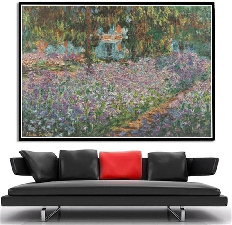 A Művész S a Ház Kilátás A Rose Garden Festmény Claude Monet Gyémánt Festmény Készletek Felnőttek számára, 5D Kristály Gyémánt Művészet Tartozékok