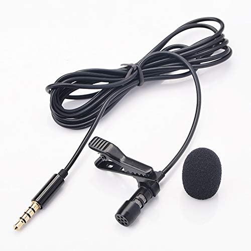 LMMDDP Pro Audio Mikrofon, 3,5 mm-es Jack Dugó, csiptetős Mikrofon, Sztereó Felvétel Mini Vezetékes Külső Mikrofon a Telefon 1,5
