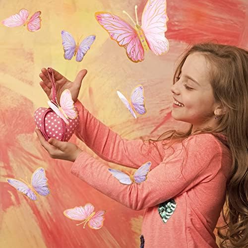 Outus Pillangó Party Dekoráció 48 Db Nagy Papír Baba Zuhany Pillangós Fali Dekor Szett 3 Különböző Méretű Pillangó Kellék Szülinapot kislányom