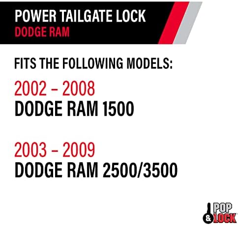 Pop & Lock PL8340 Hatalom Csomagtérajtó Zár Dodge Ram Modellek 1500, 2500, illetve 3500