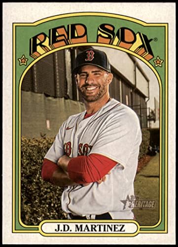 2021 Topps 453 J. D. Martinez Boston Red Sox (Baseball Kártya) NM/MT Red Sox