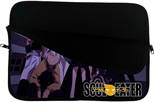 Soul Eater Anime Laptop Sleeve Táska w/Mousepad Felület, Illeszkedik Akár 15 Hüvelykes Notebook Anime Táska Valamennyi Laptop & Tabletta Védő