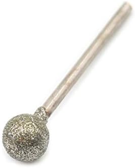 Csiszoló polírozó eszközök 2.35 mm Szár Középső Gömb alakú Gyémánt Csiszoló Fej Peeling Tű F Típusú Fúró Meghalni Daráló Forgó Eszköz