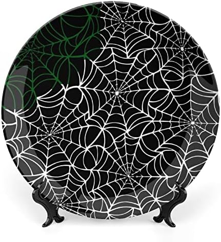 Pókháló Kerámia-porcelán Díszítő Lemezek Állni Lógó Dísz Tányér