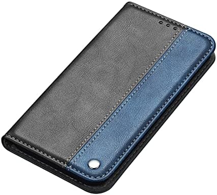 LUNCA Samsung Galaxy Note20 Ultra Üzleti egyszínű Varrás Vízszintes Flip Bőr tok Holder & Kártya Slot Tartós (Szín : Kék)