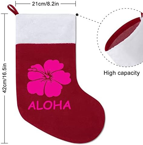 Aloha Hawaii Virág Karácsonyi Lóg Harisnya, Zokni karácsonyfa Kandalló Holiday Home Decor