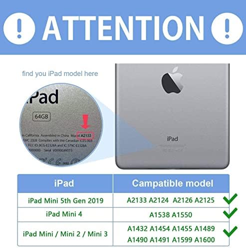 iPad Mini 5/Mini 4 Esetben, az iPad Mini 1/2/3 Esetben，a Hullámvasút Állítható Állvány Auto Ébredj & Aludni Smart Cover iPad Mini
