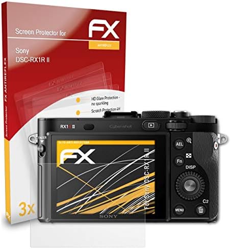 atFoliX képernyővédő fólia Kompatibilis: Sony DSC-RX1R II Képernyő Védelem Film, Anti-Reflective, valamint Sokk-Elnyelő FX Védő