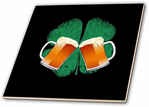 3dRose Egy jó Ír sört iszik design nagy Szent Patrik nap. - Csempe (ct_353170_1)