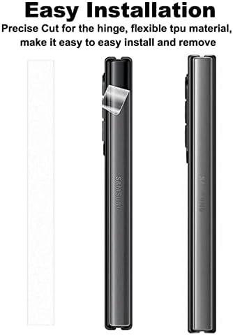 YQODSZ [3 Csomag] a Samsung Galaxy Z Fold 4 Zsanér Védő Fólia, Rugalmas PVC HD Világos Anti-semmiből Saját Gyógyító Pánt Takarja