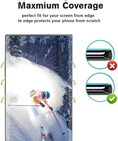 [2+2 Csomag] Galaxy Note 10 Plus kijelző Védő fólia, majd a Kamera Lencséjét Védő, HD Világos, Edzett Üveg, Ujjlenyomat Támogatás,a