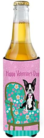Caroline Kincsek VHA3001MUK Boldog Valentin Napot Boston Terrier Ultra Ölelkezős a Vékony doboz, Lehet Hűvösebb Ujja Ölelkezős
