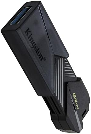 Kingston 64 gb-os DataTraveler Exodia Onyx USB 3.2 Flash Meghajtó (Matt Fekete) (50-Pack)