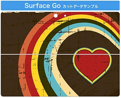 igsticker Matrica Takarja a Microsoft Surface Go/Go 2 Ultra Vékony Védő Szervezet Matrica Bőr 001215 Szívem Szivárvány