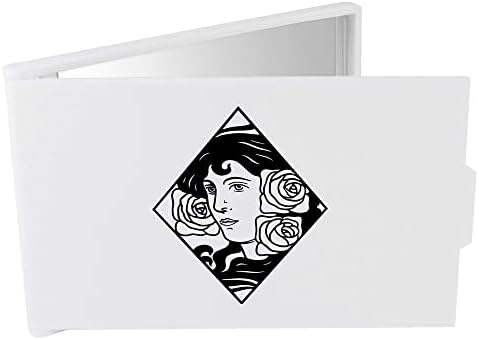 Azeeda 'Bekeretezett Arc & Roses' Compact / Utazás / Pocket Smink Tükör (CM00034622)